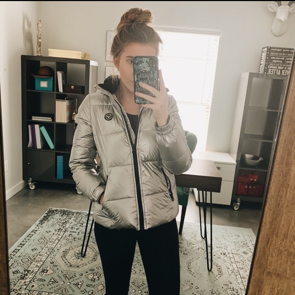 American Eagle Outfitters Jackets & Blazers - AE Silver Jacket